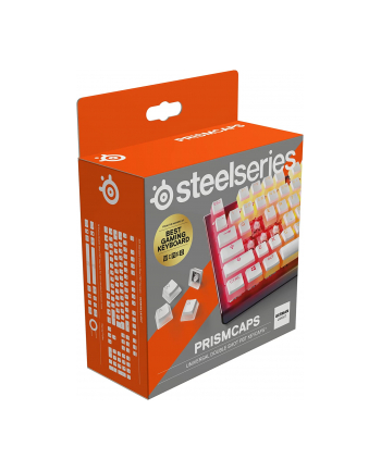 SteelSeries PrismCaps , keycap (Kolor: BIAŁY/transparent, D-E layout)