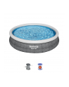 Bestway Fast Set above ground pool set, 366cm x 76cm, swimming pool (slate, with filter pump) - nr 16