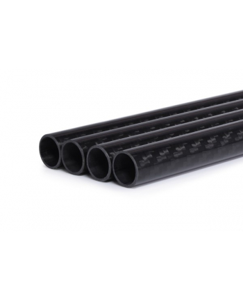 Alphacool Carbon HardTube 13mm 4x 80cm, tube (Kolor: CZARNY, set of 4)