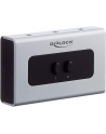 DeLOCK switch jack 3.5mm 2 port manual bidirectional, switch (grey/Kolor: CZARNY) - nr 14