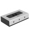 DeLOCK switch jack 3.5mm 2 port manual bidirectional, switch (grey/Kolor: CZARNY) - nr 24