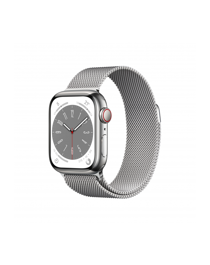 Apple Watch Series 8 Cell Smartwatch (milanaise silver, 41mm, stainless steel, 4G) MNJ83FD/A główny