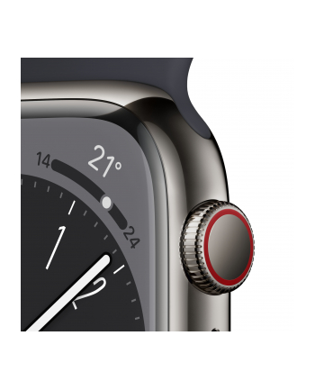 Apple Watch Series 8 Cell Smartwatch (midnight, 41mm, Stainless Steel) MNJJ3FD/A