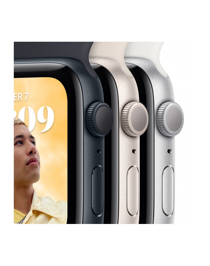 Apple Watch SE Smartwatch (Kolor: BIAŁY, 44mm, GPS, Sport Band) MNK23FD/A główny