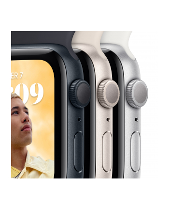 Apple Watch SE Smartwatch (Kolor: BIAŁY, 44mm, GPS, Sport Band) MNK23FD/A