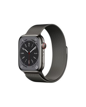 Apple Watch Series 8 Cell Smartwatch (milanaise graphite, 45mm, Stainless Steel, 4G) MNKX3FD/A