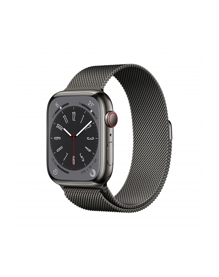 Apple Watch Series 8 Cell Smartwatch (milanaise graphite, 45mm, Stainless Steel, 4G) MNKX3FD/A główny