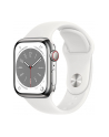 Apple Watch Series 8 Smartwatch (srebrno/biały, 45mm, Sport Band, Aluminum Case) MP6N3FD/A - nr 4