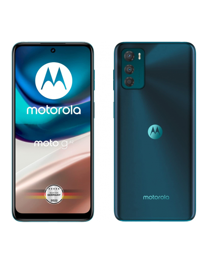 Motorola Moto G42 64GB Cell Phone (Atlantic Green, System Android 12, Dual SIM, 4GB) główny