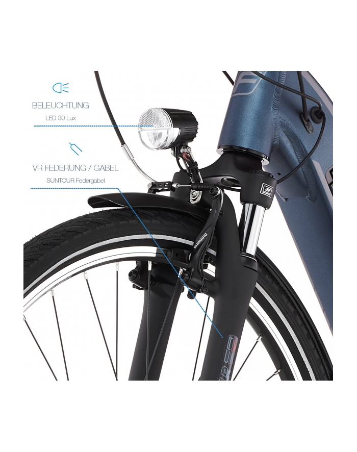 fischer die fahrradmarke FISCHER Bicycle CITA 2.1i (2022), Pedelec (blue, 41 cm frame, ) główny