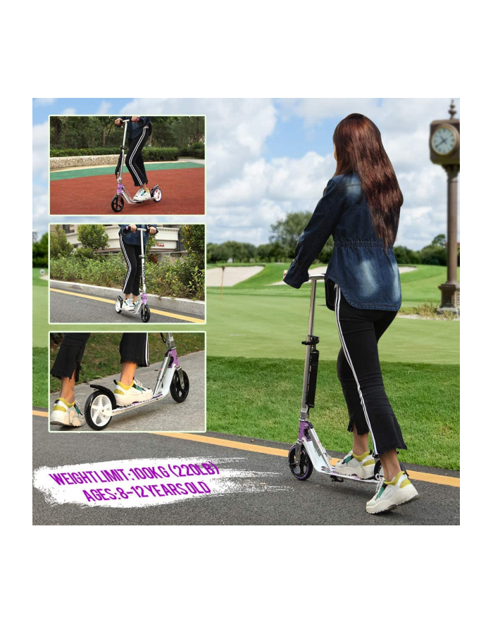 HUDORA BigWheel 180, Scooter (purple) główny