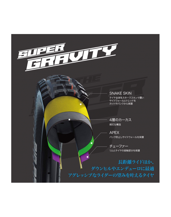 Schwalbe Big Betty Super Gravity, tires (Kolor: CZARNY/brown, ETRTO: 62-584) główny