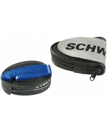 Schwalbe saddlebag road bike, bicycle basket/bag (Kolor: CZARNY, incl. tube and tire levers)