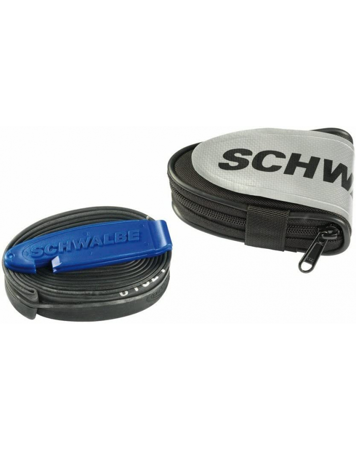 Schwalbe saddlebag road bike, bicycle basket/bag (Kolor: CZARNY, incl. tube and tire levers) główny