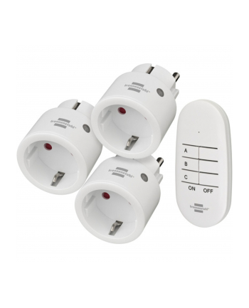 Brennenstuhl Comfort-Line radio set Mini 3+1, switchable socket (Kolor: BIAŁY)