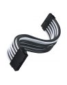 silverstone technology SilverStone ATX extension cable SST-PP07E-MBBW (Kolor: CZARNY/Kolor: BIAŁY, 30cm) - nr 2
