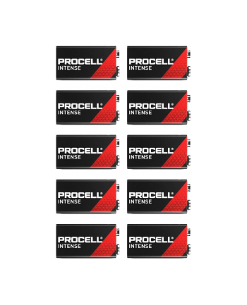 Duracell Procell Alkaline Intense Power 9V, battery (10 pieces, E block (9 volt block))