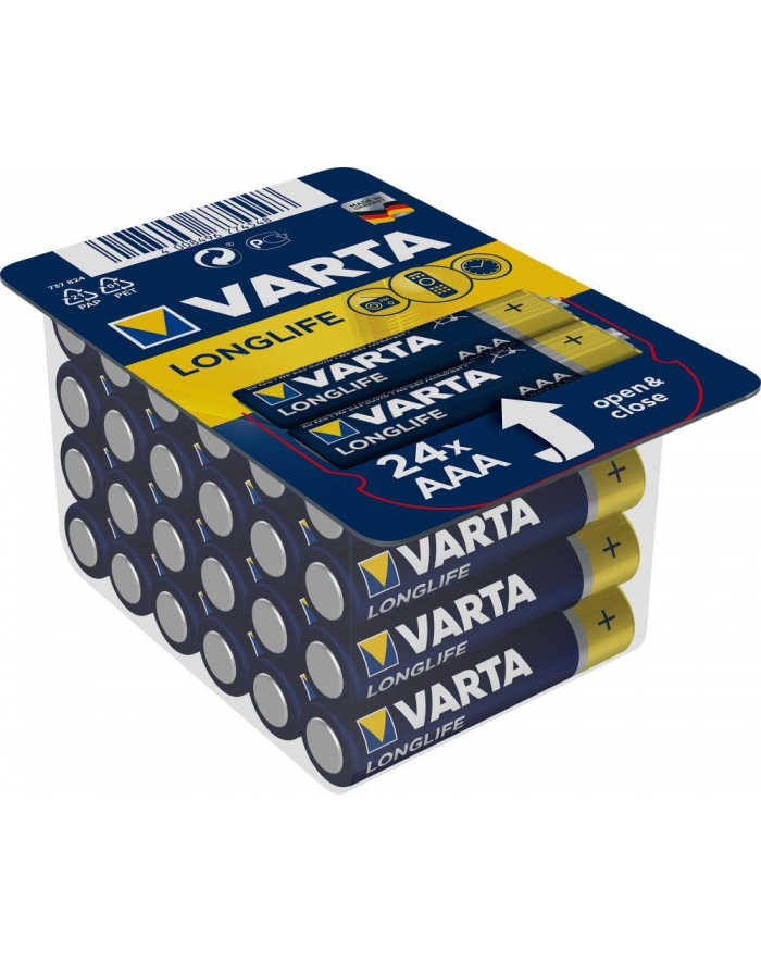 Varta Longlife, battery (24 pieces, AAA) główny