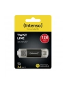 Intenso Twist Line 128 GB, USB stick (anthracite/transparent, USB-A 3.2 Gen 1, USB-C 3.2 Gen 1) - nr 48