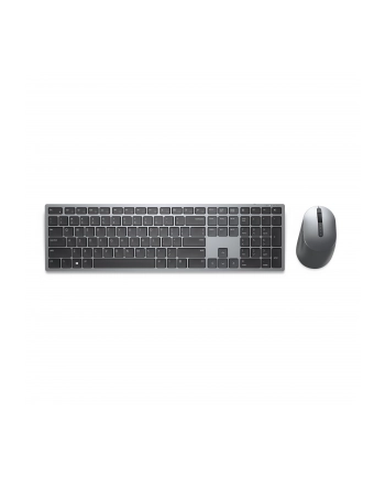 D-E Layout - Dell Premier Multi-Device Wireless Keyboard and Mouse (KM7321W) Desktop Set (Titanium/Black, Scissor Mechanics)