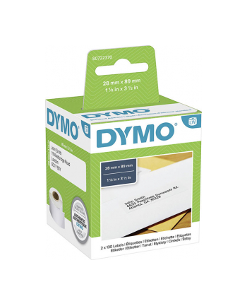 Etykiety Dymo EL40/EL330 adresowe 89x29mm 2x130szt. nr 1
