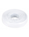 KABEL TELEFONICZNY 4-ŻYŁY PŁASKI 100M BIAŁY - nr 1