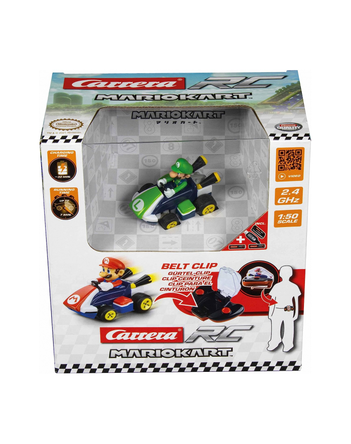 CARRERA RC mini RC Mario Kart Luigi 2,4 370430003P główny