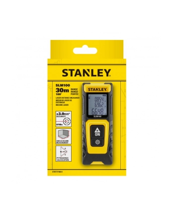 Stanley Laser Rangefinder SLM100 (yellow/Kolor: CZARNY, range 30 meters)
