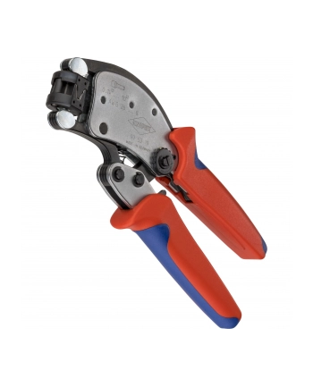 Knipex Self-adjusting crimping pliers Twistor T (red/blue, for ferrules)