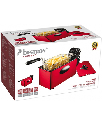 Bestron Deep fryer AF357R with CoolZone 3.5L around 2000W