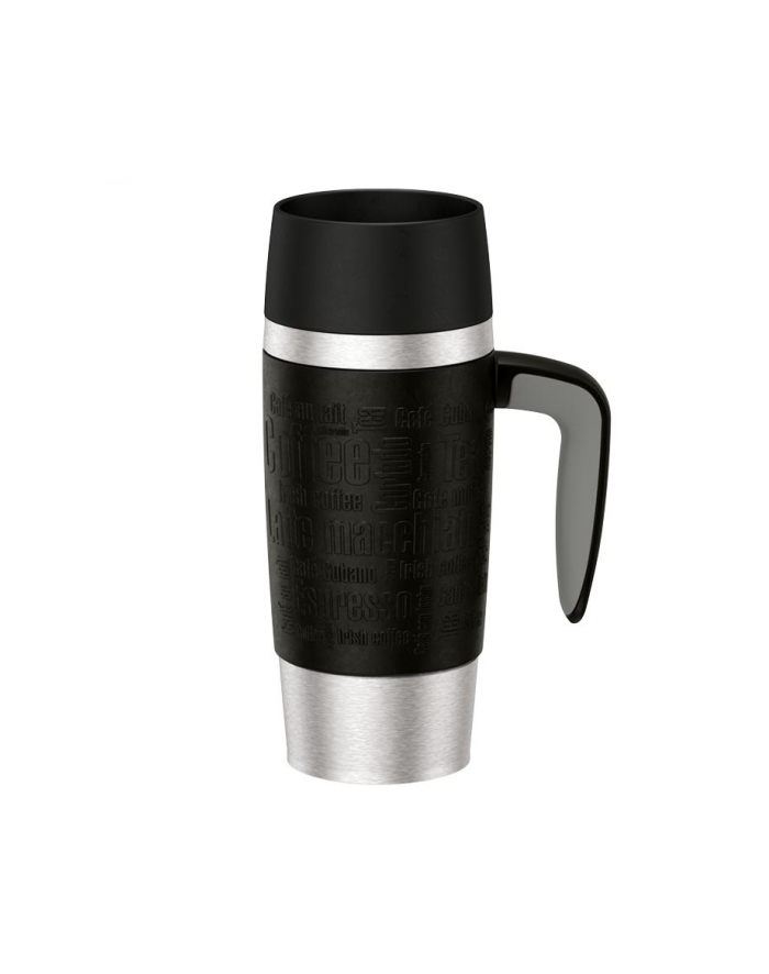 Emsa TRAVEL MUG Classic Handle thermal mug 0.36 liters (Kolor: CZARNY/stainless steel, with handle and QUICK PRESS closure) główny