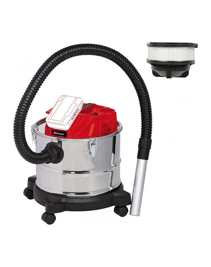Einhell TE-AV 18/15 Li C-Solo, ash vacuum cleaner (silver/red, without battery and charger) główny