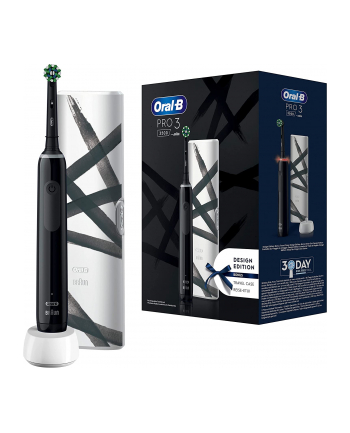 Braun Oral-B Pro 3 3500 Design Edition, electric toothbrush (Kolor: CZARNY)