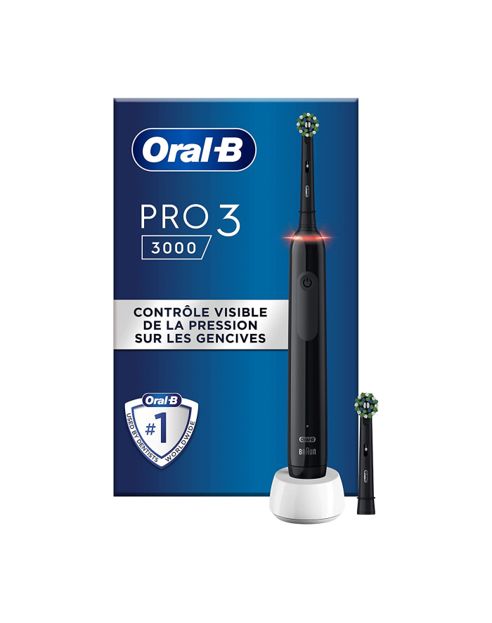 Braun Oral-B Pro 3 3000 CrossAction Kolor: CZARNY Edition, electric toothbrush (Kolor: CZARNY) główny