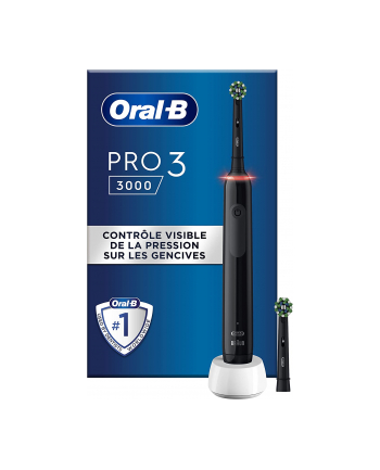 Braun Oral-B Pro 3 3000 CrossAction Kolor: CZARNY Edition, electric toothbrush (Kolor: CZARNY)