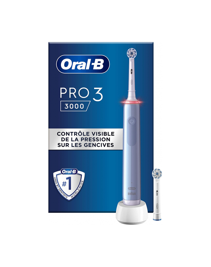 Braun Oral-B Pro 3 3000 Sensitive Clean, electric toothbrush (light blue/Kolor: BIAŁY) główny