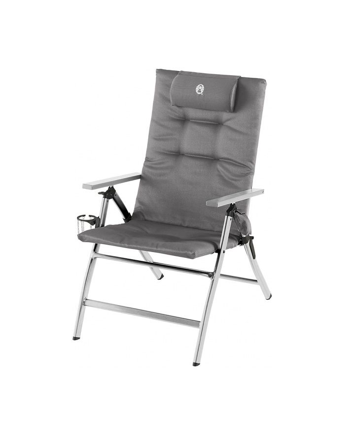 Coleman 5 Position Padded Recliner Chair 2000038333, camping deck chair (grey/silver) główny