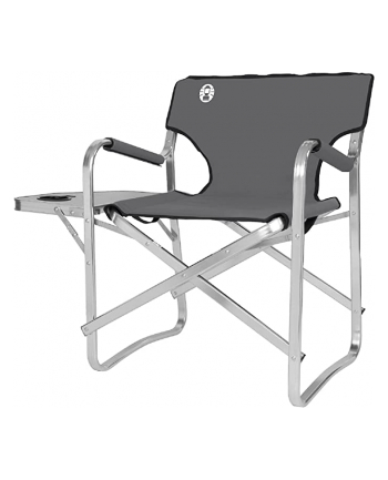 Coleman Aluminum Deck Chair with Table 2000038341, camping chair (grey/silver)