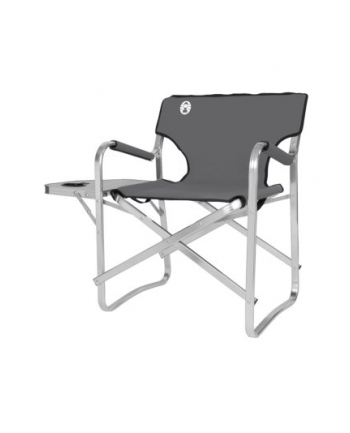 Coleman Aluminum Deck Chair with Table 2000038341, camping chair (grey/silver)