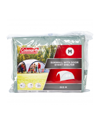 Coleman Sunwall M, side wall with door for Event Shelter Pro M 3m, side panel (silver)