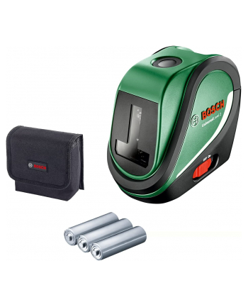 bosch powertools Bosch Cross line laser UniversalLevel 2 - Basic (green/Kolor: CZARNY, red laser lines, range 10 meters)