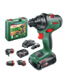 bosch powertools Bosch Cordless Drill AdvancedDrill 18, with attachments (green/Kolor: CZARNY, 2x Li-Ion battery 2.5Ah, case) - nr 1