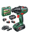 bosch powertools Bosch Cordless Impact Drill AdvancedImpact 18, with attachments (green/Kolor: CZARNY, 2x Li-Ion battery 2.5Ah, case) - nr 1