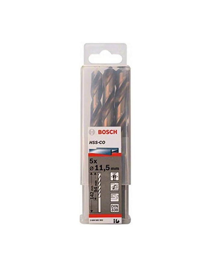 bosch powertools Bosch Metal twist drill HSS-Co, DIN 338,  11.5mm (5 pieces, working length 94mm) główny