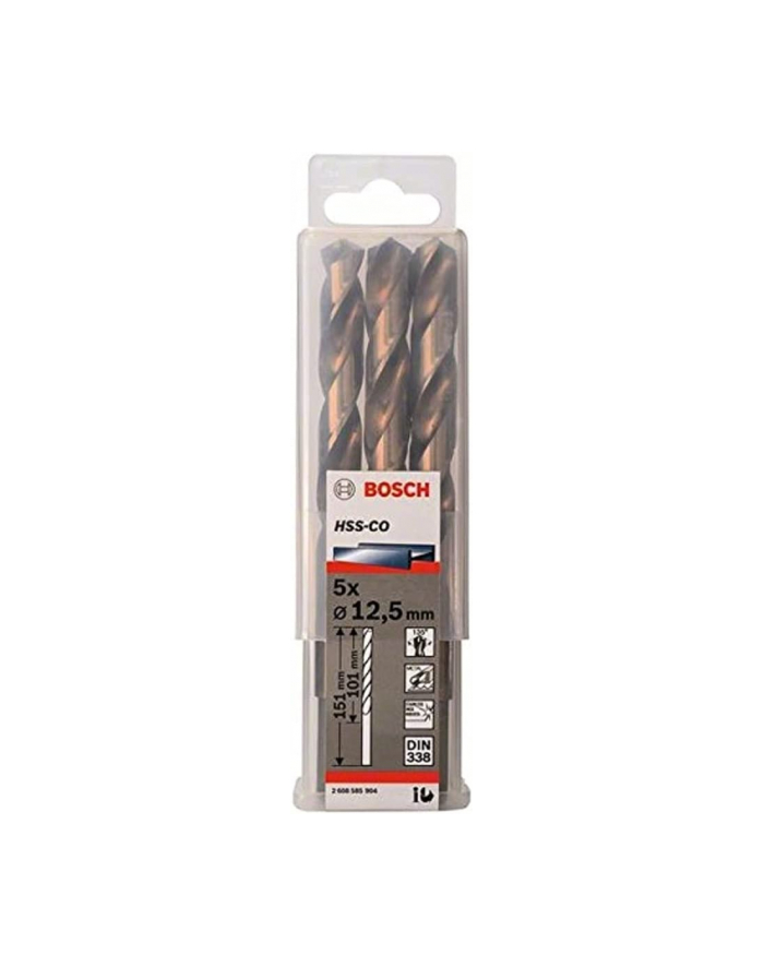 bosch powertools Bosch Metal twist drill HSS-Co, DIN 338,  12.5mm (5 pieces, working length 101mm) główny