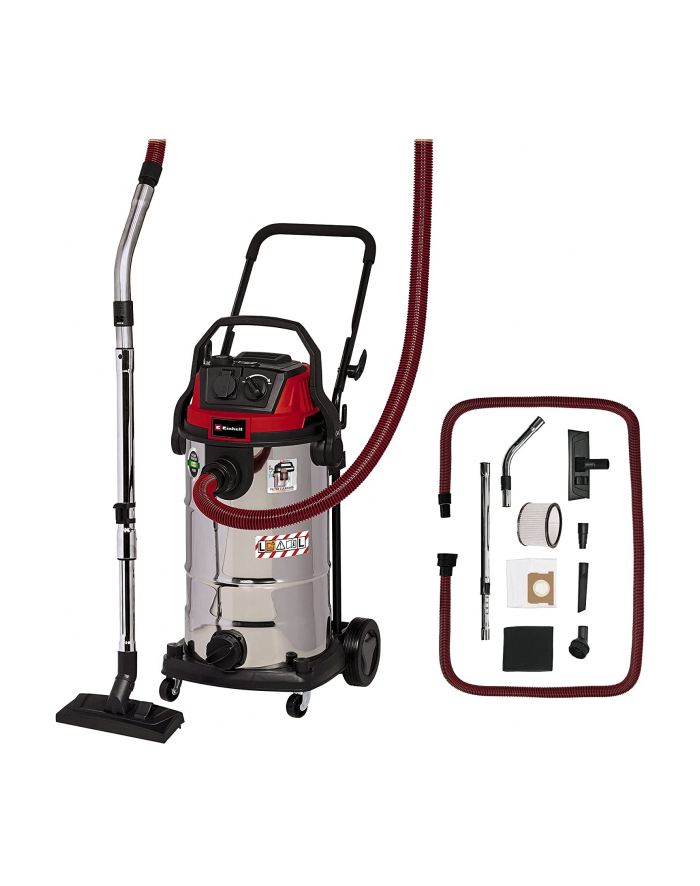 Einhell TE-VC 2340 SACL, wet/dry vacuum cleaner (burgundy red/stainless steel) główny