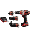 Einhell Cordless Drill TE-CD 12/1 3X-Li, 12V (red/Kolor: CZARNY, Li-Ion battery 2Ah, angle attachment, eccentric attachment) - nr 1