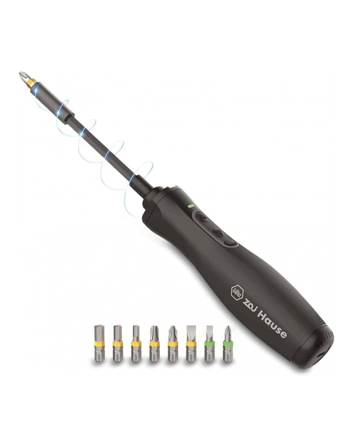 Wiha Zai home e-screwdriver, screwdriver (Kolor: CZARNY, Li-Ion battery 3.6V 1.5Ah, 8 bits and extension) główny