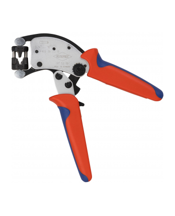 Knipex Self-adjusting crimping pliers Twistor T (red/blue, for ferrules)