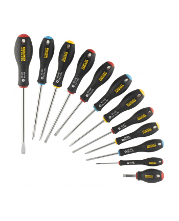 Stanley FatMax screwdriver set, 12 pieces (Kolor: CZARNY, incl. case)